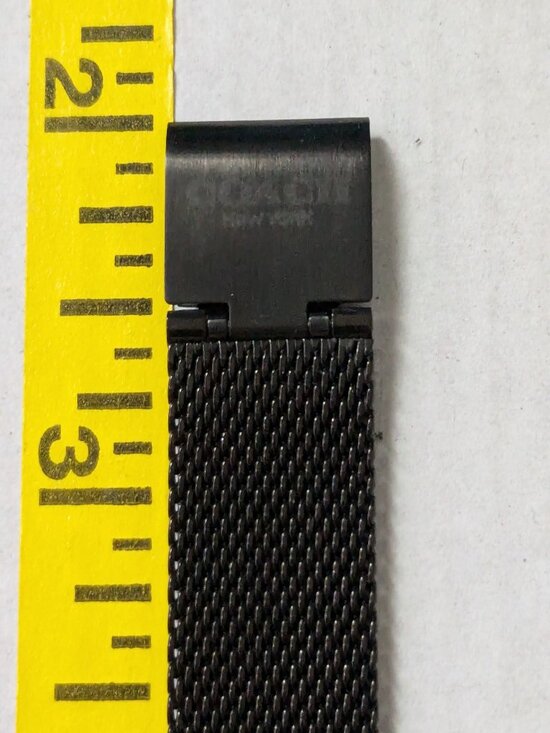 COACH Grand Black Dial Rainbow Crystal Mesh Band Quartz Watch CA 113.7.34.2232 main image 6